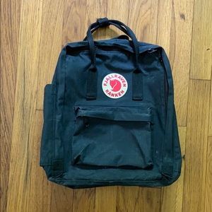 Black Fjallraven Kanken Backpack